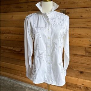 Faconnable White Shirt with Button Detail